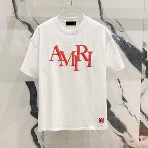 Amiri Crew neck white short sleeve Tee